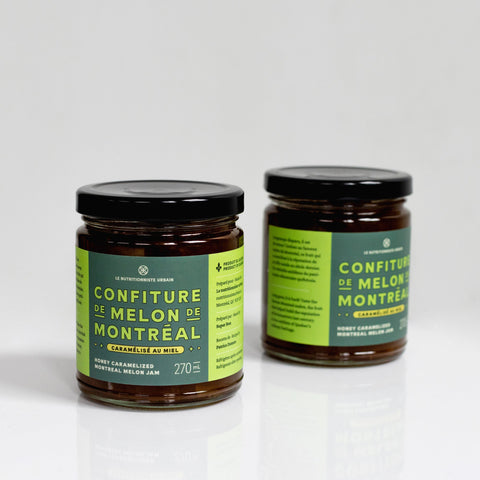 Confiture de melon de Montréal caramélisé au miel - Le nutritionniste urbain